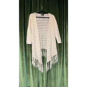 New Directions boho tassel sweater